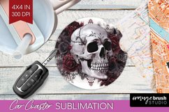 Dark Gothic Car Coaster - Victorian Gothic Coaster PNG Product Image 1