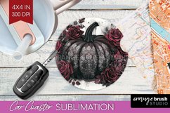 Dark Gothic Car Coaster - Victorian Gothic Coaster PNG Product Image 1