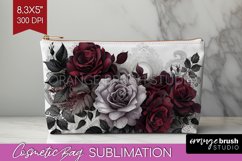 Dark Gothic Cosmetic Bag - Victorian Gothic Makeup Bag PNG Product Image 1