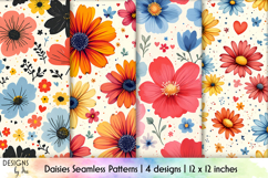 Spring Flowers Seamless Pattern | Colourful Floral Pattern Product Image 6