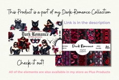 Pink Lip Stains Seamless Pattern Kiss Marks Dark Romance Product Image 3