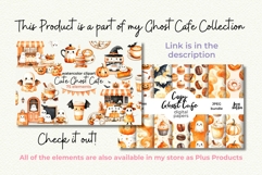Macarons PNG Halloween Ghost Cafe Clipart Sublimation Product Image 2