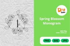 Spring Blossom Monogram Product Image 1