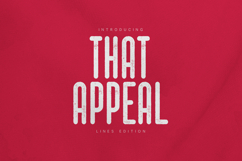 That Appeal Bold Retro Display Sans Serif Font Product Image 1