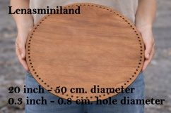 Basket base 20 inch 50 cm round CNC download file laser cut Product Image 7