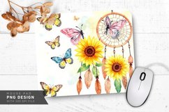 Artistic Nature Scene Mouse Pad PNG Design Product Image 1
