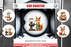 Car Coaster Woodland Animal Cafe Product Image 1