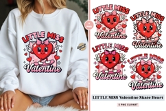 LITTLE MISS Valentine Skate Heart Clipart Product Image 1