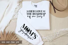 Her Love the Roadmap SVG - Mother's Day Sleeve T shirt Desig Product Image 1