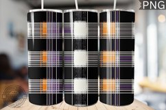 Halloween Plaid Pattern Tumbler Wrap - High Quality 300 Dpi Product Image 1