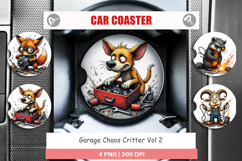 Car Coaster Garage Chaos Critter Product Image 1
