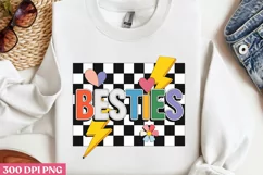 BESTIES PNG, Friendship Sublimation PNG Product Image 2
