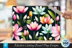 Soft Spring Patterns Cutting Board PNG Design Product Image 1
