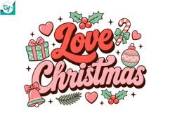 Retro Christmas Sublimation, Trending Christmas PNG, Santa Product Image 3