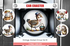 Car Coaster Vintage Animal Circus Product Image 1