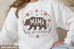 Mama all day everyday PNG, Mothers Day Sublimation PNG Product Image 2