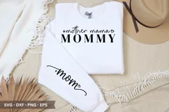 Mom's Love SVG - Mother's Day Sleeve T shirt Design Product Image 1