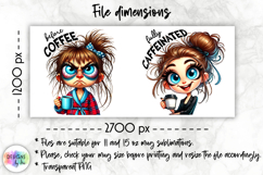 Sarcastic Coffee Mug Wrap | Both Side Funny Mug Wrap Product Image 2