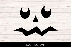 Scared Jack O Lantern Face SVG Product Image 1