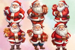 Santa Love Dancing Clipart Bundle, Christmas PNG Product Image 2