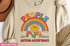 People Not Puzzles Autism PNG, Autism Sublimation PNG Product Image 2