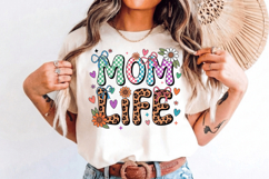 Mom life PNG sublimation | Mother's Day PNG T-Shirt Product Image 7