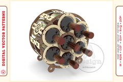 Wine Shelf v7 d95- laser cutting file - Glowforge ready SVG Product Image 1