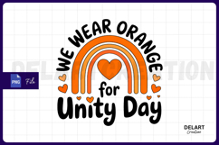We wear orange for unity day PNG Design Product Image 1