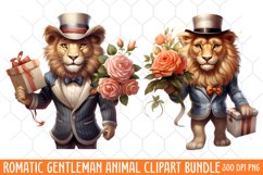 Romatic Gentleman Animal clipart Product Image 1