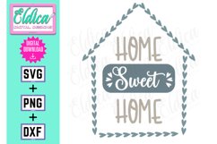 Home Sweet Home SVG |Rustic Farmhouse Sign SVG Product Image 1
