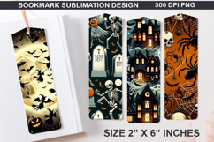 Bookmarks Sublimation - Halloween Holly Berries PNG Design Product Image 1