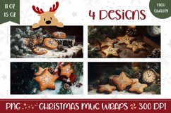 Christmas Cookies Mug Design, Winter Mug Sublimation Product Image 1