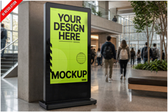 Campus Atrium Digital Kiosk Mockup Product Image 1