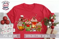Christmas Coffee PNG Sublimation Latte Png Sublimation Product Image 2