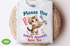 Funny Cat with Sarcastic Quotes, Funny Pet Animal Meme, Puns Product Image 2