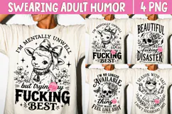 Adult Humor PNG, Sarcastic Snarky Skeleton Sublimation Product Image 1