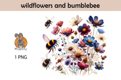 wildflowers, bumblebee Product Image 1