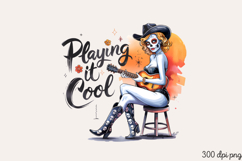 Playing it cool PNG, Sassy Pinup Girl Sublimation PNG Product Image 2