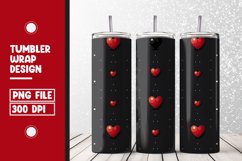 Heart Pattern Tumbler Warp Design Product Image 1