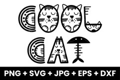 Funny Cool Cat Humor Cats Lovers SVG, PNG, JPG, EPS, DXF Product Image 1