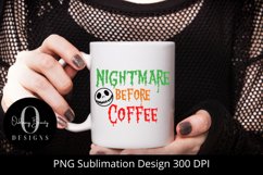 Nightmare Before Coffee|Sublimation Design|Halloween PNG Product Image 1