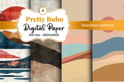 Boho digital paper Seamless backgrounds Product Image 1