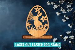 Easter Egg Laser Cut Stand SVG I Laser Cut Easter Egg Decor Product Image 9
