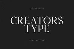 Creators Type Elegant Modern Serif Font Product Image 1