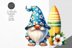 Summer clipart, Gnome clipart, Holiday clipart Product Image 1