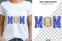 Baseball mom png design for T-shirts Product Image 1