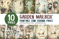 Garden Mailbox Junk Journal Pages Product Image 1