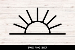 Hand Drawn Sunrise Doodle SVG Product Image 1
