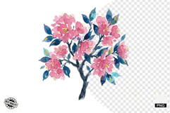 Watercolor Moonlit Meadow Clipart Product Image 1