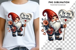 Valentine gnome png design for T-shirts Product Image 1